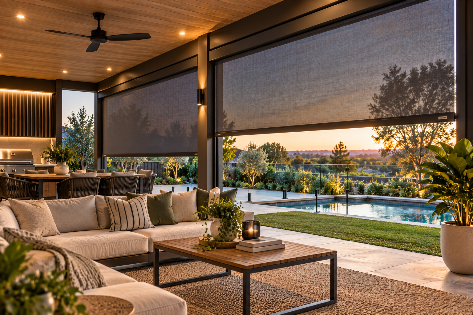 Outdoor Blinds — custom window coverings Melbourne